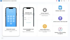 press unlock ios screen