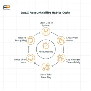 When accountability is built into the workflow, everyone wins. Crews feel supported. Managers stay informed. And you? You might actually get to eat lunch without your phone ringing.

