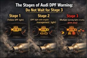 The Stages of Audi DPF Warning: Do Not Wait for Stage 3
