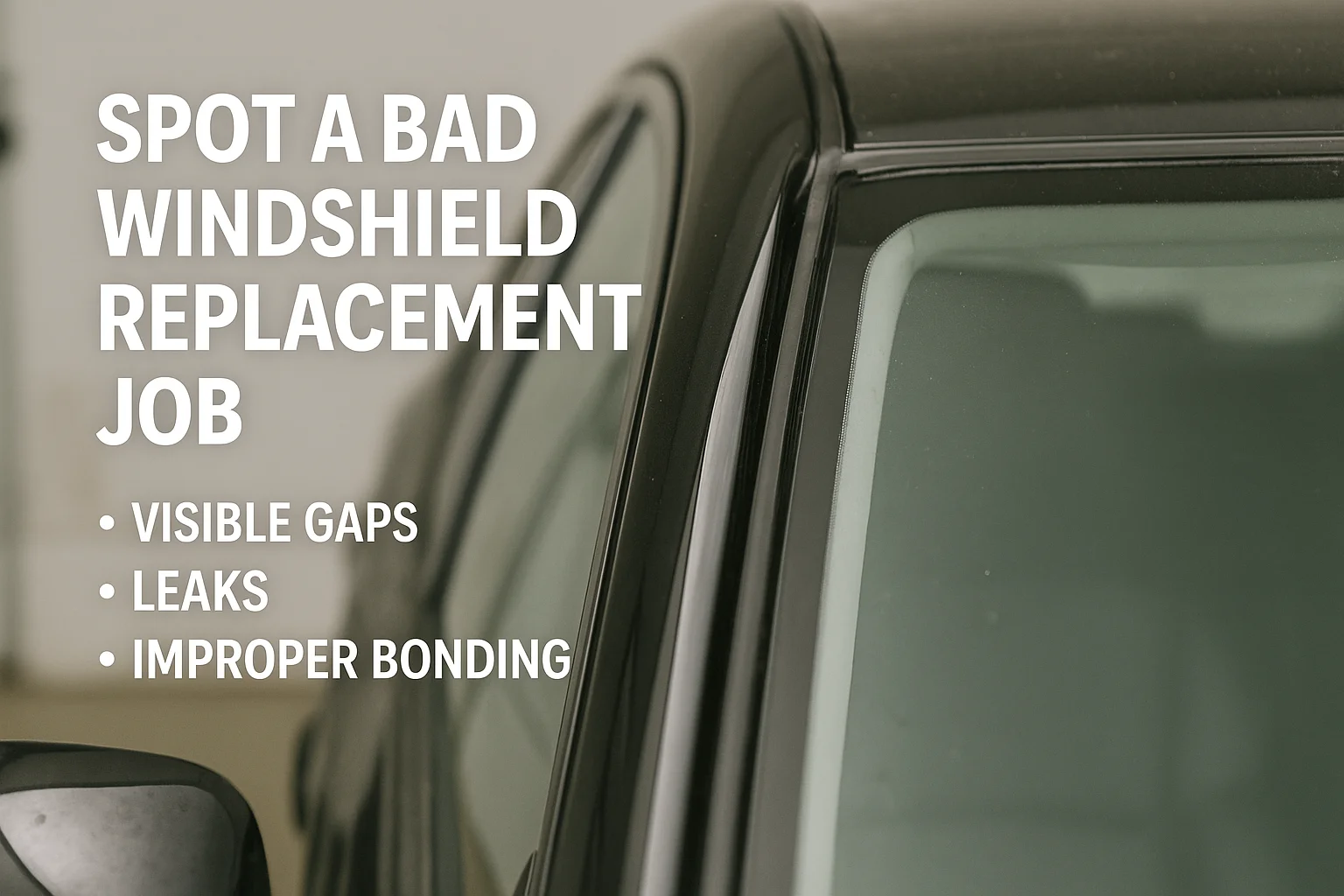 How to Spot a Bad Windshield Replacement Job