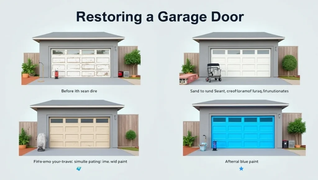 Garage Door Restoration | Boost Curb Appeal in a Day