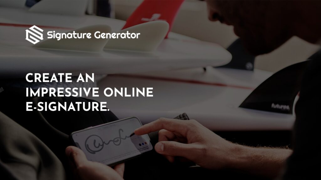 Create an impressive online e-signature