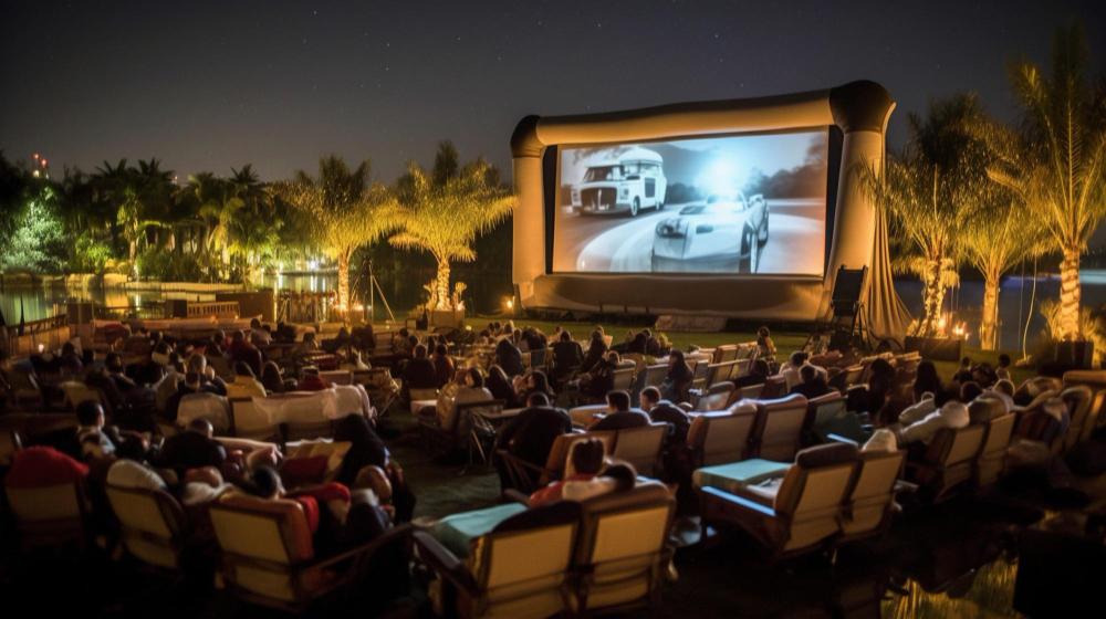 Elevate Your Outdoor Entertainment in Los Angeles with an Inflatable Movie Screen Rental