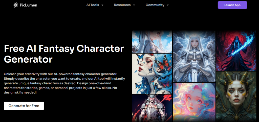 Design Fantasy Characters Like a Pro with PicLumen AI—Even on a Free Plan!
