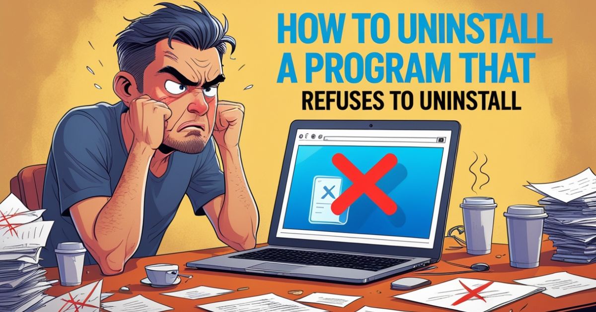How to Uninstall a Program That Refuses to Uninstall