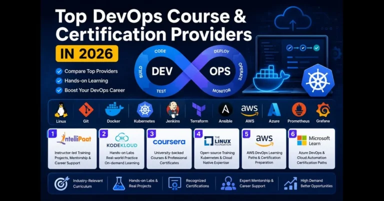 Top DevOps Course & Certification Providers in 2026